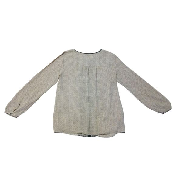 Loft balloon sleeve blouse with contrasting center stripe 307949 - Picture 2 of 5